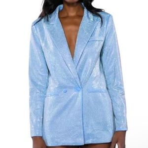 Sparkle Light Blue Oversized Blazer Eras Tour Outfit